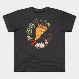 Pizza Mandala Kids T-Shirt